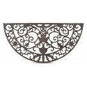 Zerbino mezzaluna in ghisa marrone 73.5cm