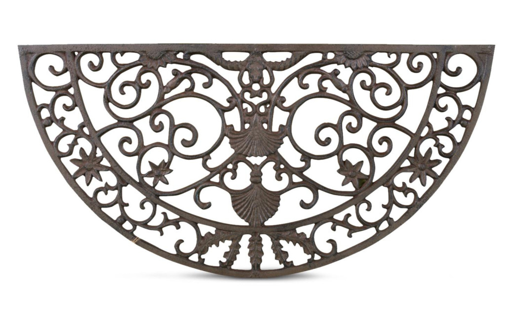 Tapis Paillasson Fer Forge Demi Lune Fonte 73.5cm Tapis Paillasson Fer Forge Demi Lune Fonte 73.5cm