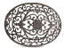 Brown Cast Iron Moon Mat 61cm