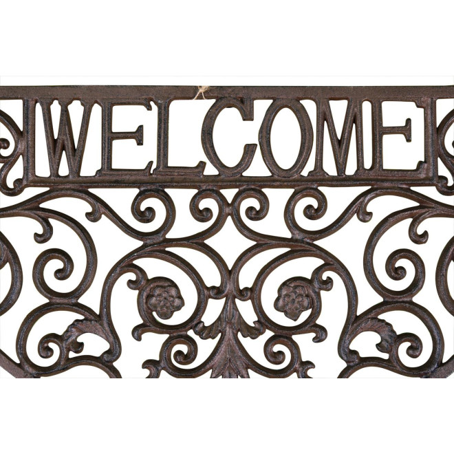 Tapis Paillasson Fer Forge Demi Lune Fonte 61.5cm