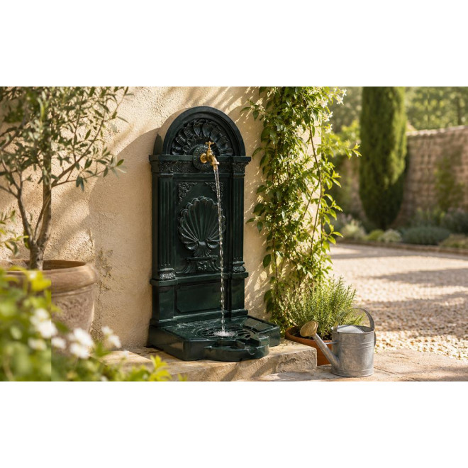 Fuente de jardín de aluminio verde 39x33x82.5cm