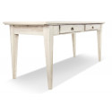 Esstisch Holz 4 Schubladen Weiß 180x71x79.5cm