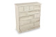 Cómoda 12 Cajones Madera Cerámica Blanca 84x32x92cm