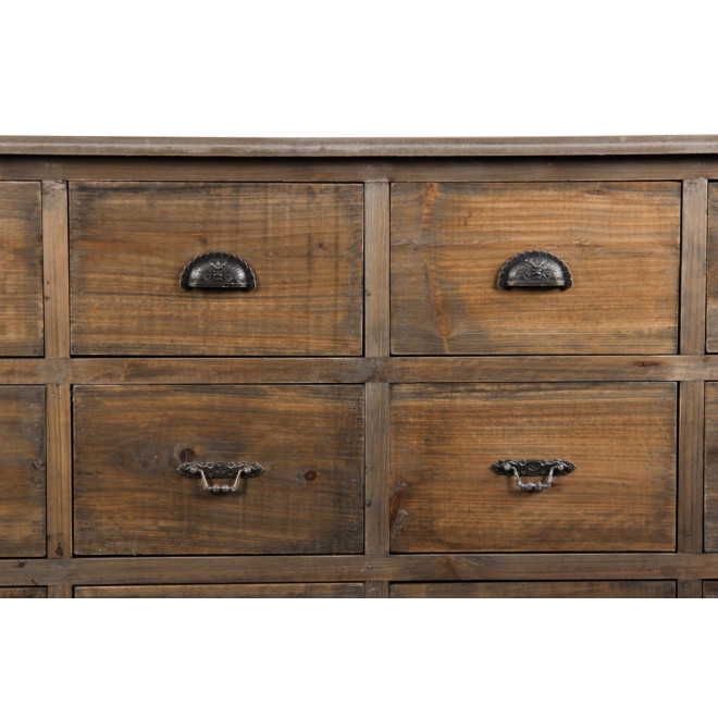 Wochenmöbel Chiffonnier Grainetier Holz 15 Schubladen 200x55x85cm