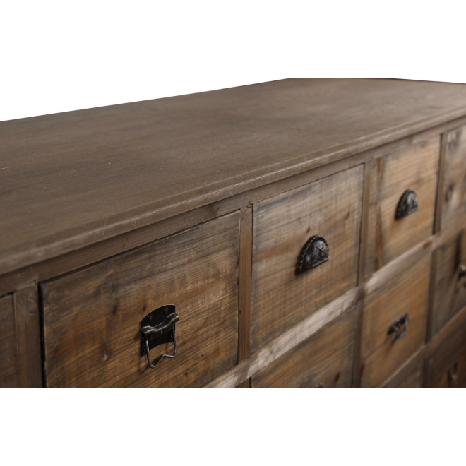 Wochenmöbel Chiffonnier Grainetier Holz 15 Schubladen 200x55x85cm