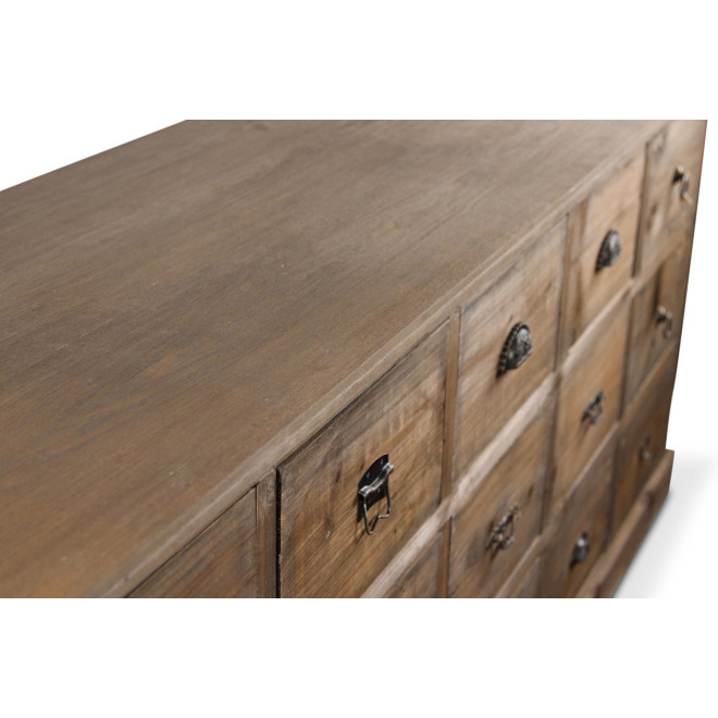 Wochenmöbel Chiffonnier Grainetier Holz 15 Schubladen 200x55x85cm