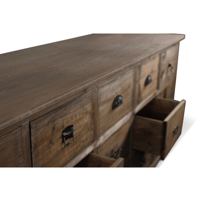 Wochenmöbel Chiffonnier Grainetier Holz 15 Schubladen 200x55x85cm