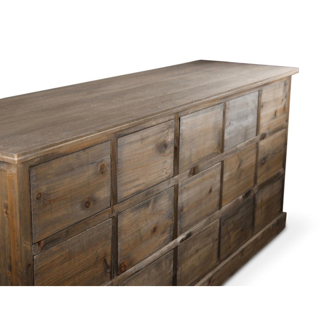 Wochenmöbel Chiffonnier Grainetier Bois 15 Schubladen Nu 200x55x85cm