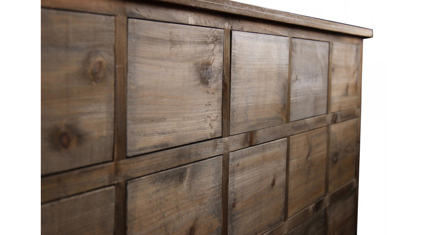 Wochenmöbel Chiffonnier Grainetier Bois 15 Schubladen Nu 200x55x85cm