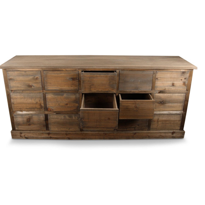 Wochenmöbel Chiffonnier Grainetier Bois 15 Schubladen Nu 200x55x85cm