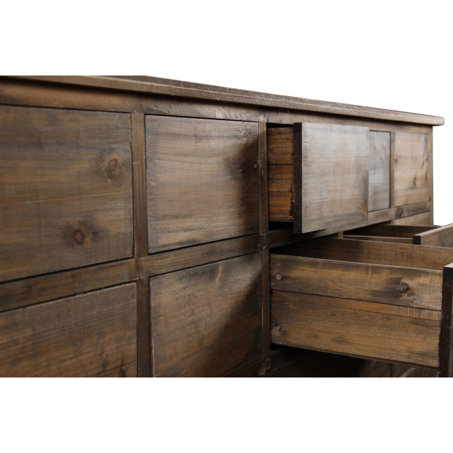 Wochenmöbel Chiffonnier Grainetier Bois 15 Schubladen Nu 200x55x85cm