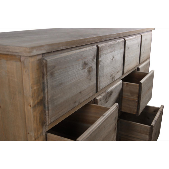 Meuble Semainier Chiffonnier Grainetier Bois 12 Tiroirs Nu 167x54x91cm