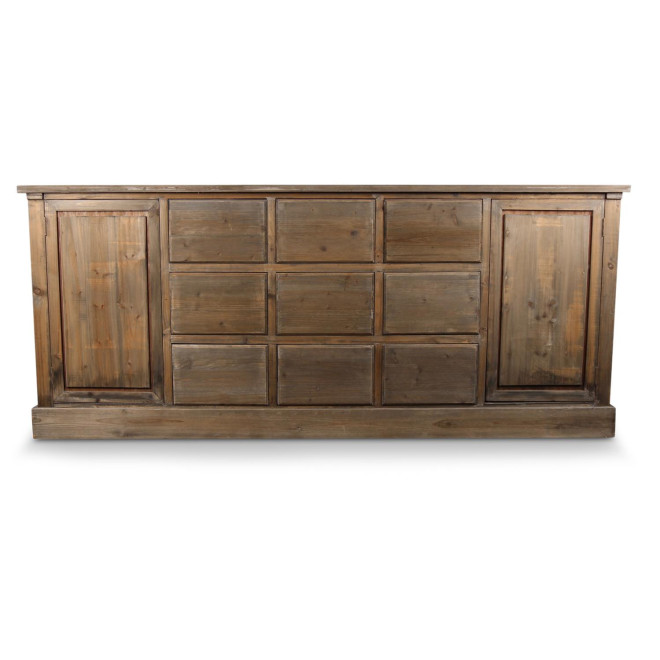Wochenmöbel Chiffonnier Grainetier Bois 9 Schubladen Nu 210x54x90cm