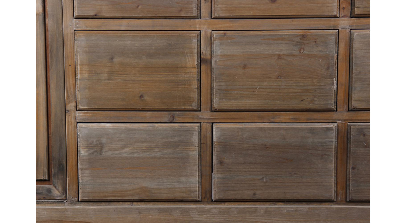 Wochenmöbel Chiffonnier Grainetier Bois 9 Schubladen Nu 210x54x90cm