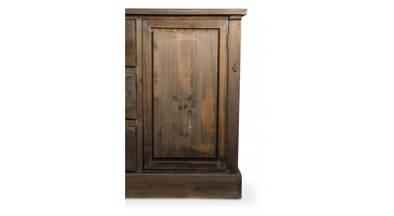 Wochenmöbel Chiffonnier Grainetier Bois 9 Schubladen Nu 210x54x90cm
