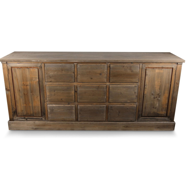 Wochenmöbel Chiffonnier Grainetier Bois 9 Schubladen Nu 210x54x90cm
