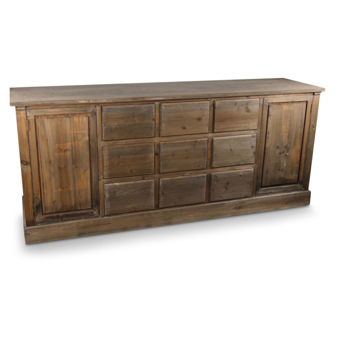 Wochenmöbel Chiffonnier Grainetier Bois 9 Schubladen Nu 210x54x90cm