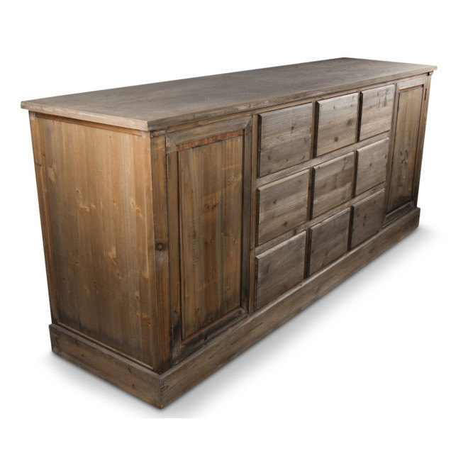 Wochenmöbel Chiffonnier Grainetier Bois 9 Schubladen Nu 210x54x90cm