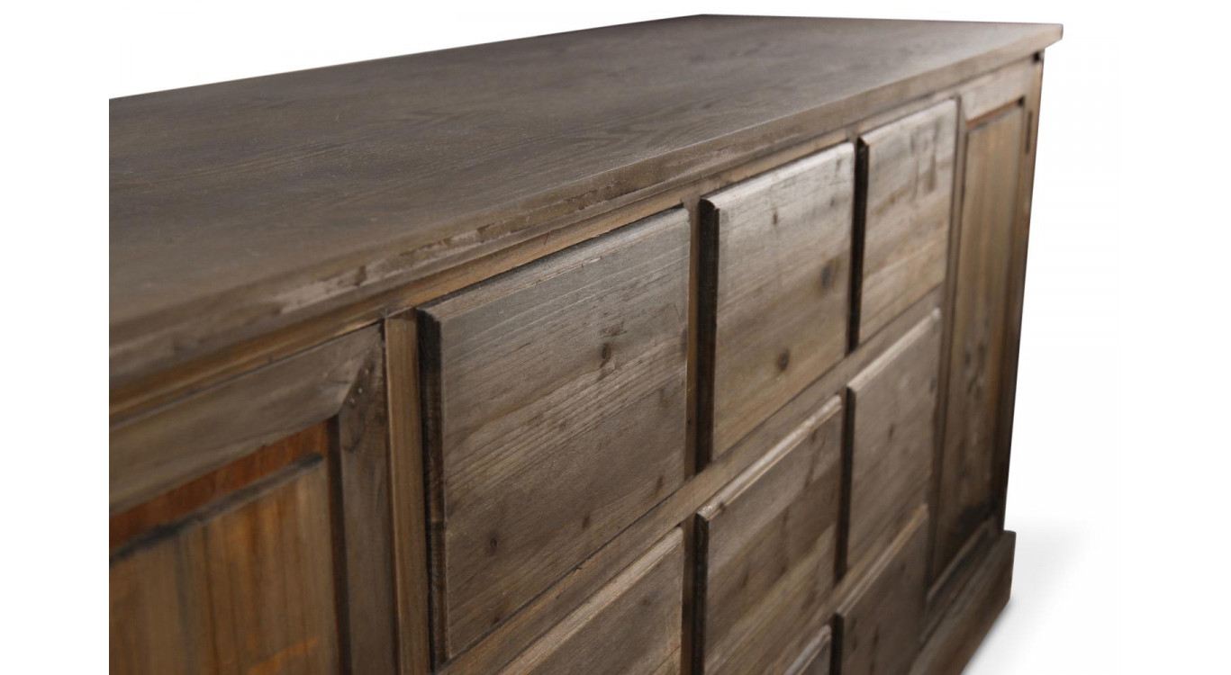 Wochenmöbel Chiffonnier Grainetier Bois 9 Schubladen Nu 210x54x90cm