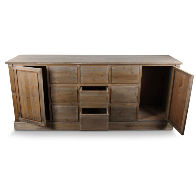 Wochenmöbel Chiffonnier Grainetier Bois 9 Schubladen Nu 210x54x90cm
