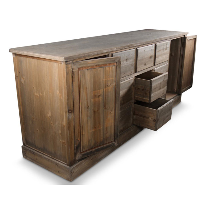 Wochenmöbel Chiffonnier Grainetier Bois 9 Schubladen Nu 210x54x90cm