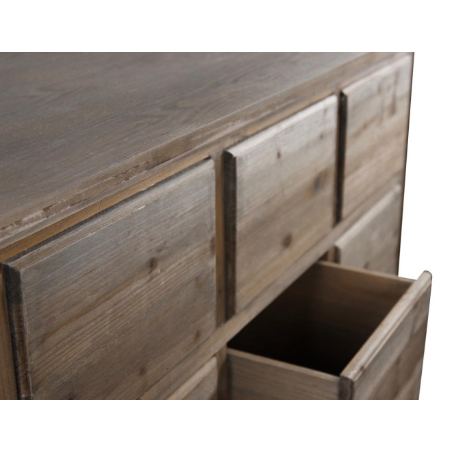 Wochenmöbel Chiffonnier Grainetier Bois 9 Schubladen Nu 210x54x90cm
