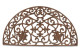 Felpudo media luna de hierro fundido marrón 70cm