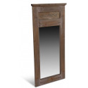 Grand miroir ancien rectangulaire vertical
