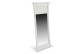 Espejo Vertical Rectangular Grande Antiguo Madera Cerusa Blanca 59x11x136cm