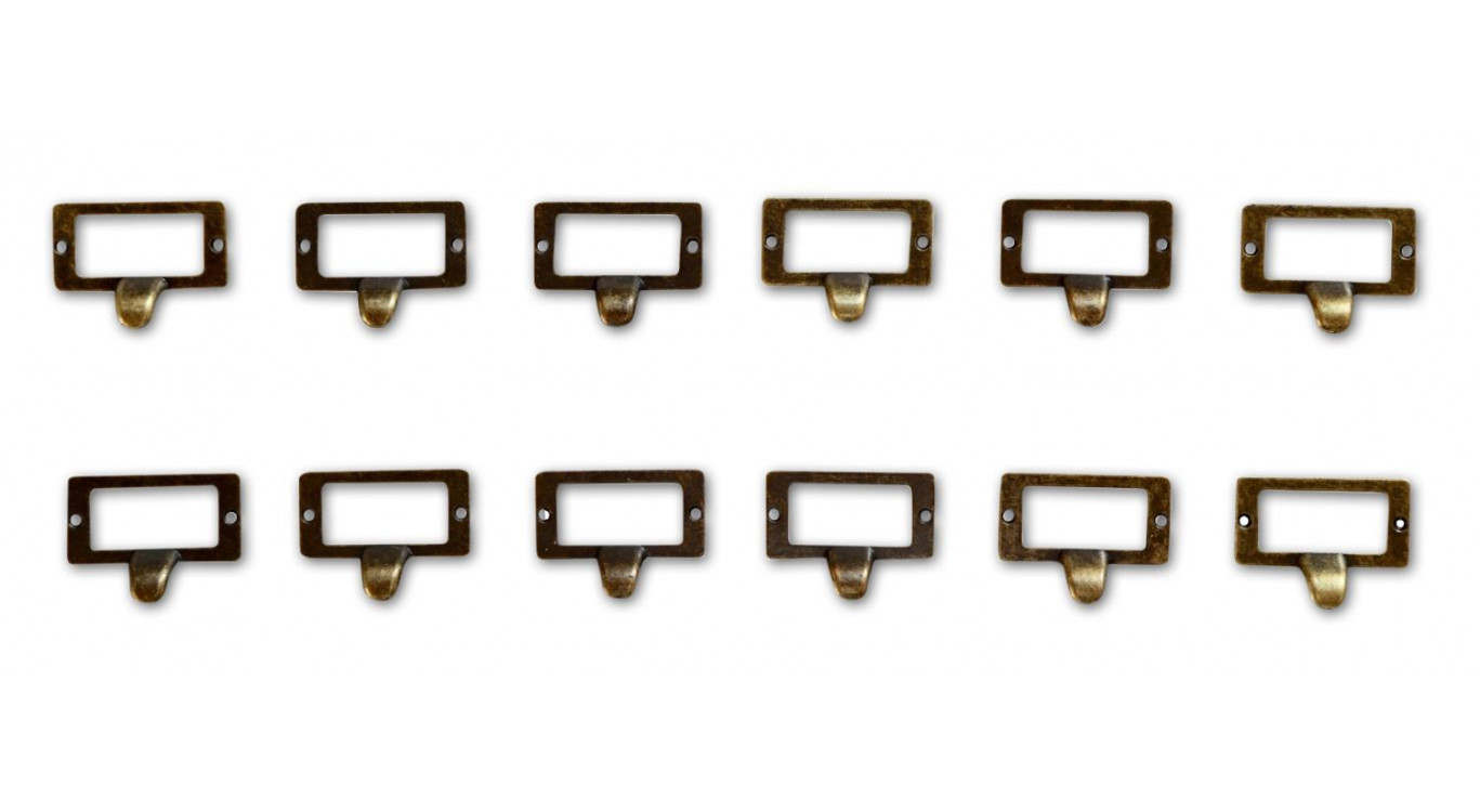 12 Poignées Fonte Aluminium Patinée 04