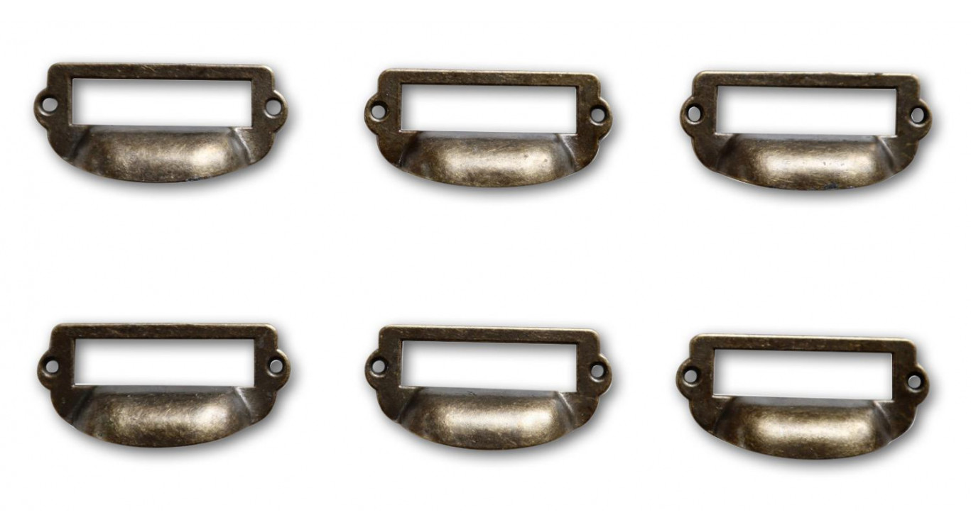 12 Griffe Aluminiumguss Patina 06