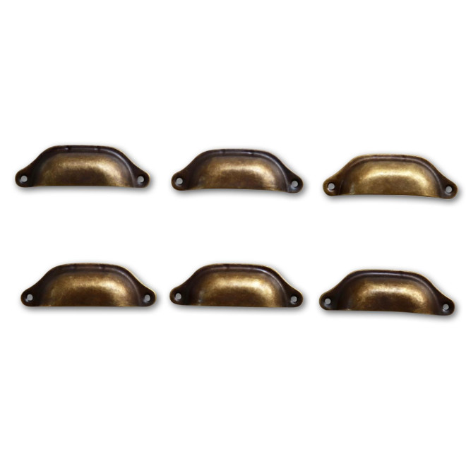 12 Poignées Fonte Aluminium Patinée 07