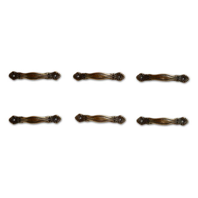 12 Griffe Aluminiumguss Patina 10