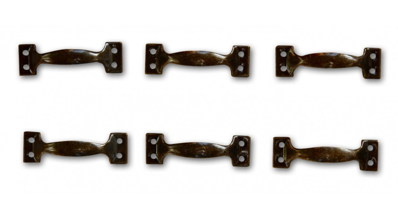 12 Griffe Aluminiumguss Patina 11