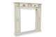 Cornice per caminetto a 2 cassetti in legno Bianco Cerere 108.5x20.5x111.5cm