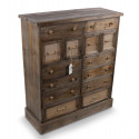 Kommode Samenhändler 14 Schubladen Holz 85x33x98.5cm