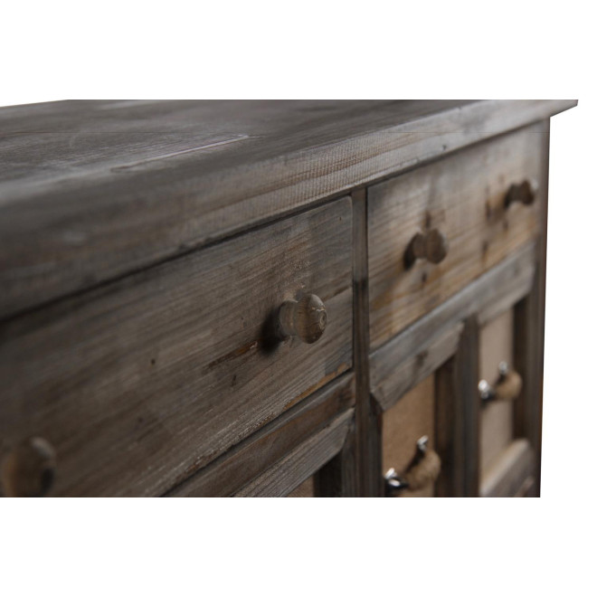 Meuble Semainier Chiffonnier Grainetier Bois 14 Tiroirs 85x33x98.5cm