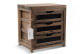 Meuble Bas Rangement 3 Tiroirs 33x25.5x36.5cm