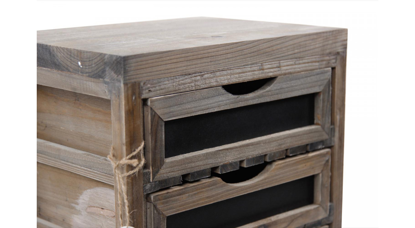 Meuble Bas Rangement 3 Tiroirs 33x25.5x36.5cm