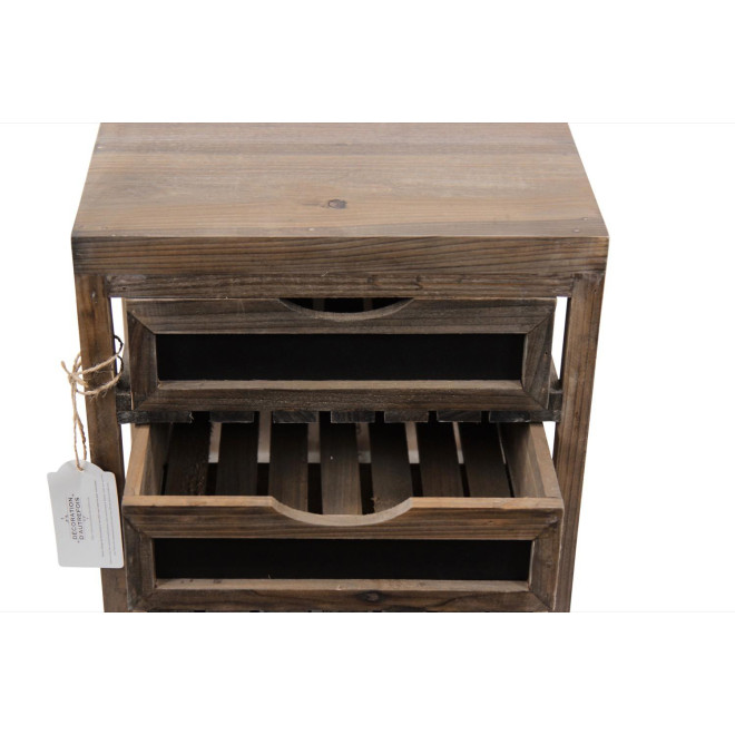 Meuble Bas Rangement 3 Tiroirs 33x25.5x36.5cm