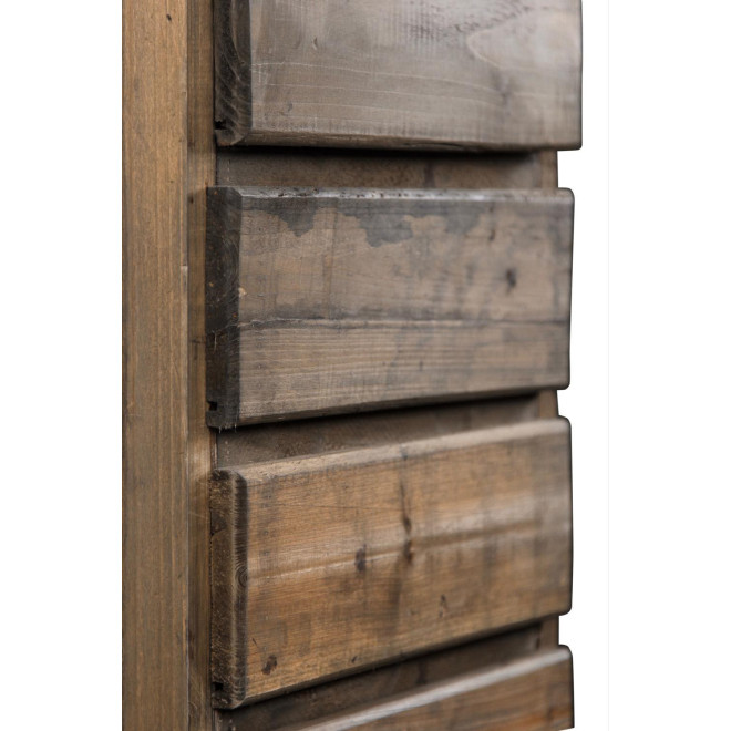Meuble Semainier Chiffonnier Bois 6 Tiroirs Nu 45.5x36x108cm