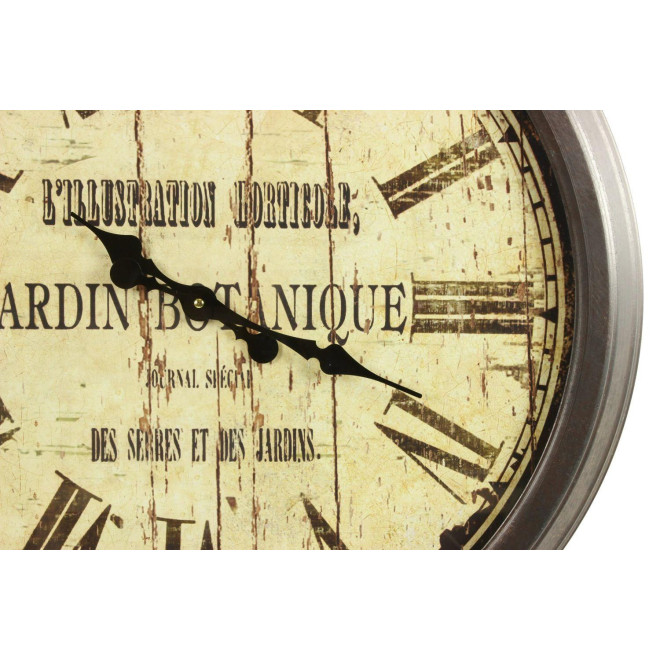 Grande Horloge Ancienne Murale Jardin Botanique 70cm
