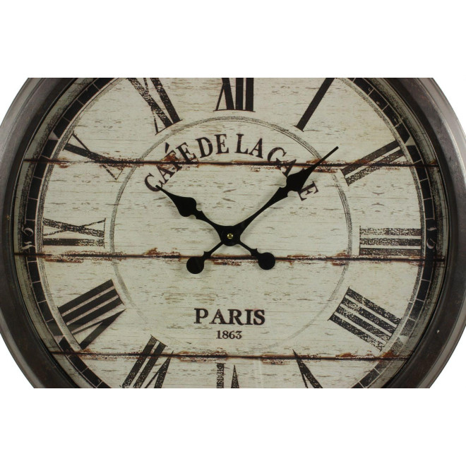 Grande Horloge Ancienne Murale Café De La Gare 70cm