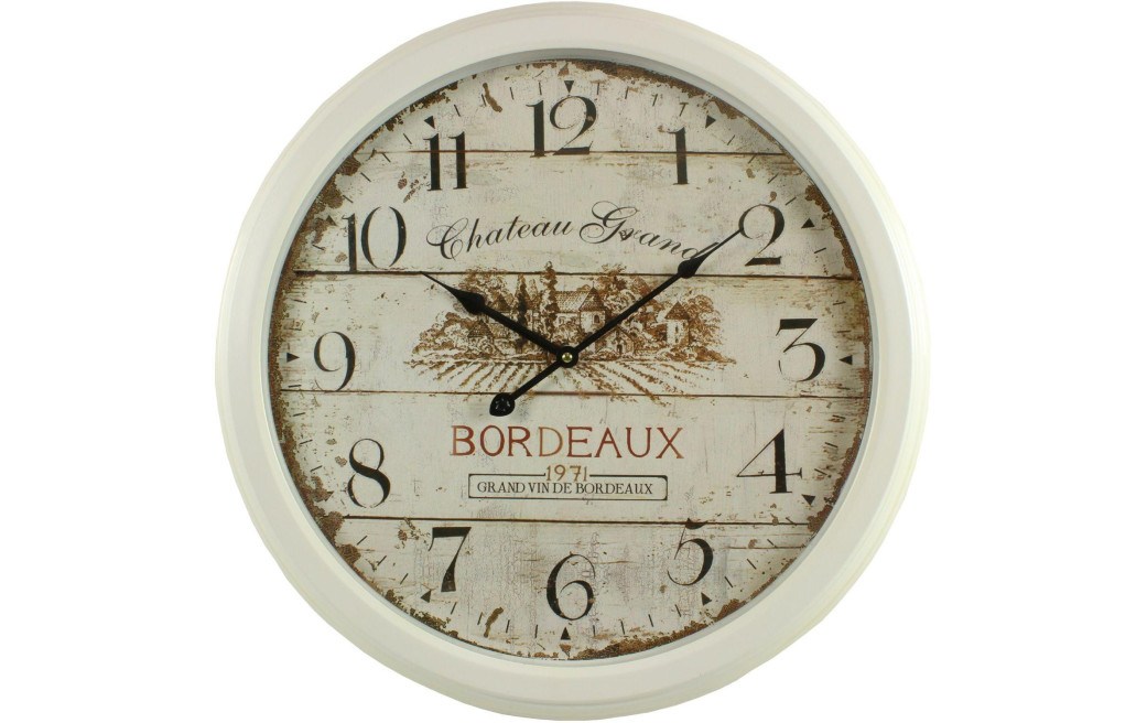 Horloge Ancienne Murale Château Grand Bordeaux 58cm